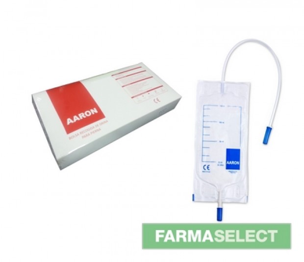 Bolsa de orina pierna 750ml con tubo de 55cm Aaron, 30 u